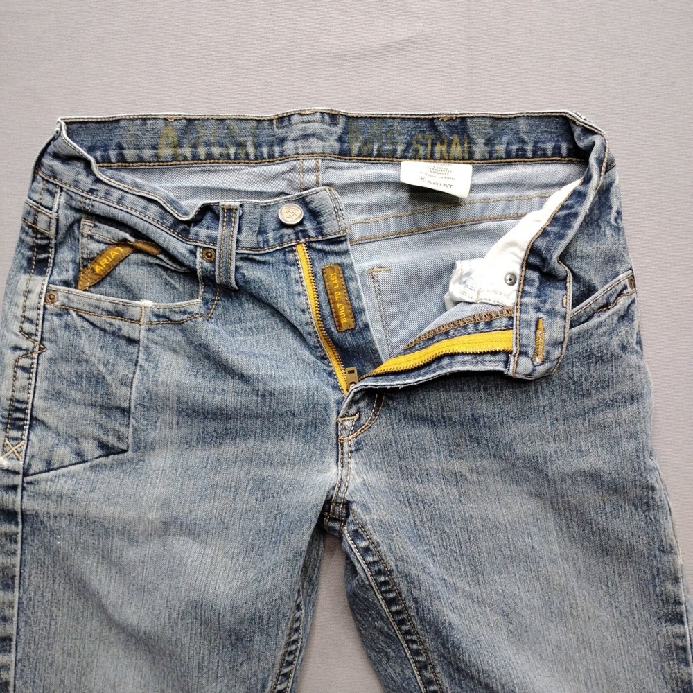 Ariat M4 Low Rise Straight Leg Mens Jeans 32x30 Light Wash Denim 10016222